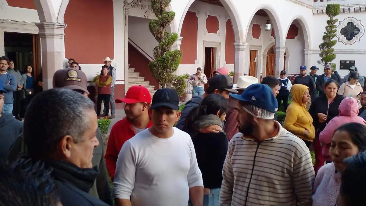 Protesta en la alcaldía de Jerez, Zacaecas